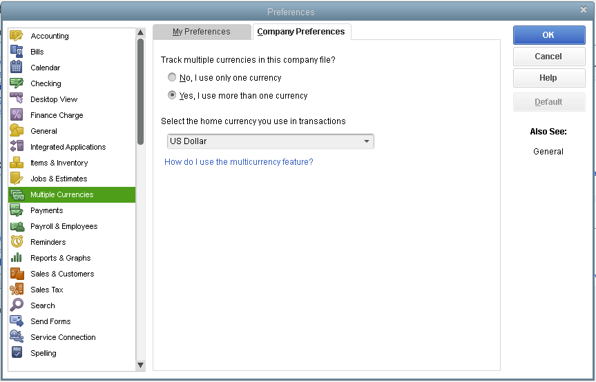quickbooks for mac 2014 set undeposited funds as a default
